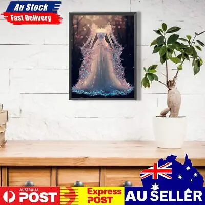 $11.85 • Buy 5D DIY Full Round Drill Diamond Painting Wedding Dress Kit Home Decor (NH3112)