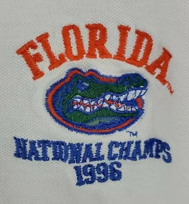 VINTAGE Florida Gators National Champs Polo Shirt Mens Extra Large '96 Adult A23 • $23.36