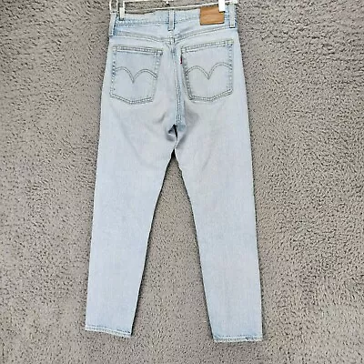 Levi's Jeans Womens 26 Wedgie Big E Light Wash Stretch Mid Rise Button Fly • $39