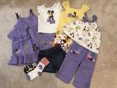 Gymboree Glamor Safari Top Shorts Pants Leggings Hat Socks Purple • $70