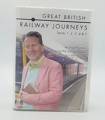BBC Michael Portillo Great British Railway Journeys Series 1-5 On 32 DVD's • £25
