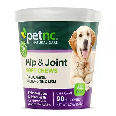 	90 Chews Dog Hip And Joint Support Glucosamine Chondroitin MSM Supplement USA	 • $15.23