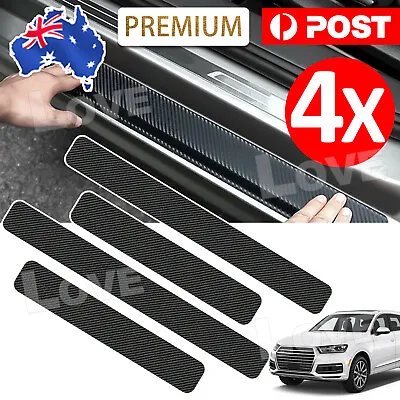 4x Carbon Fiber Car Door Plate Sill Scuff Cover Anti-Scratch Sticker Accessories • $4.95