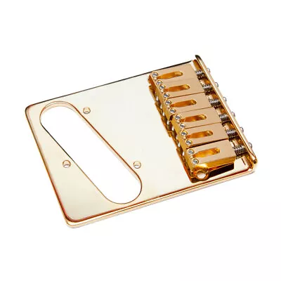 £79 • Buy Gotoh GTC201 Hardtail Telecaster Bridge With Brass Saddles Left Handed (Gold)