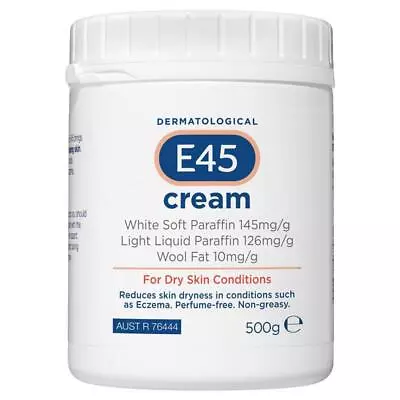 E45 Moisturising Cream For Dry Skin & Eczema 500g • $20.99