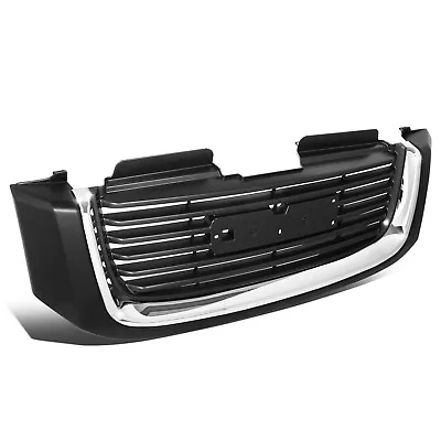 Fit 02-05 GMC Envoy Front Bumper Grille Replacemet W/Horizontal Slat Chrome Trim • $91.88