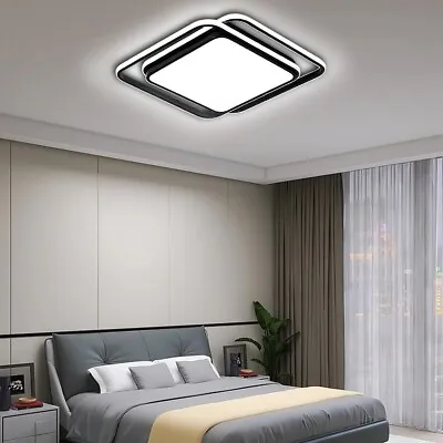 Square Dimmable LED Ceiling Lights Modern Living Room Bedroom Hallway Chandelier • £32.76