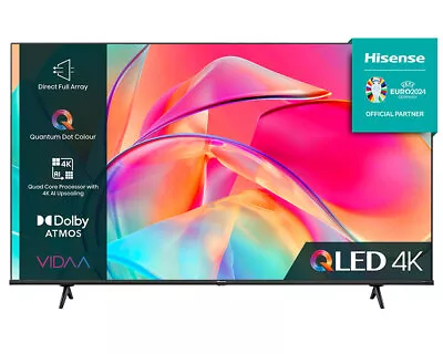 Hisense 65E7KQTUK E7K 65  QLED UHD 4K Smart TV • £599