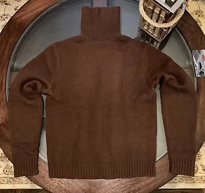 Ralph Lauren Gent’s Size Medium 100% Cashmere Turtleneck Sweater Italian Yarn • $599.99