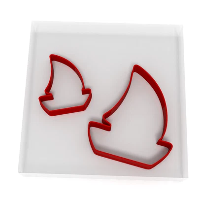 £4.29 • Buy Sail Boat Cookie Cutter Set Of 2 Biscuit Dough Icing Shape Sea Sailing Fish