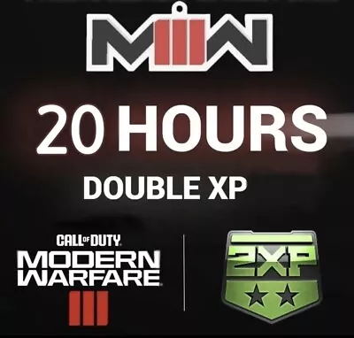 Call Of Duty Modern Warfare 3 III [COD MW3] 20 Hours Double XP 2XP 🔥 • $3.80