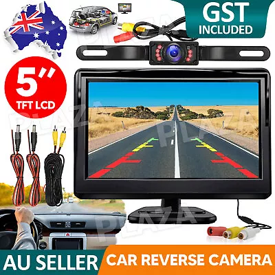 5  Reverse Camera Kit Monitor Screen Car Rear View Night Vision Waterproof Cam A • $30.85