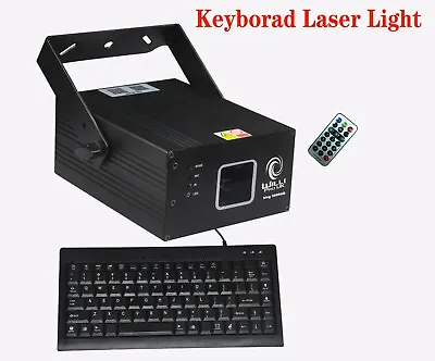 Keyboard Laser Light Multi Colour ** Display Scrolling Text ** Party Home Dj Kam • £237