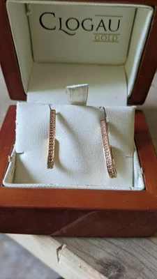 £450 • Buy Clogau 18ct Gold Diamond  Earrings Yellow Gold 
