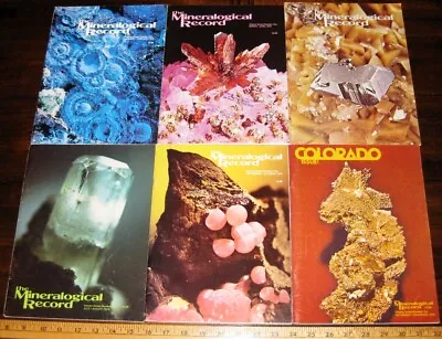 MINERALOGICAL RECORD MAGAZINE 1976 Vol 7 All 6 Issues Complete Mineralogy Mining • $129