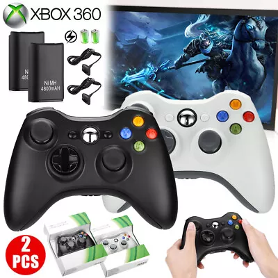 Wireless Game Controller Gamepad Joystick Pad For Microsoft Xbox 360 & PC 7 8 10 • $13.59