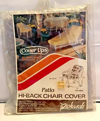 By Richards New In Package Vintage Patio High Back Chair Cover Please Read • $20