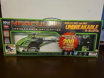 World Tech Toys-Glow Hercules Helicopter Electric Powered 15 Lx4 Dx7-1/2 H • $25