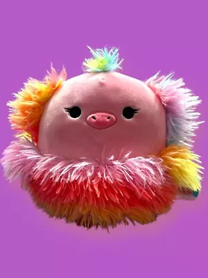 $13 • Buy Squishmallow Elda The Ostrich Bird Pink Rainbow 8  Stuffed Plush Animal Toy NWT