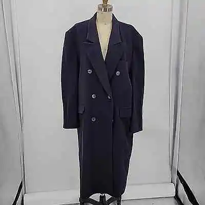 Roberto Vasalli Men's Cashmere Blend Black Coat Size 42 • $149