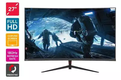 Kogan 27  Curved Full HD 180Hz 1ms FreeSync Gaming Monitor (1920 X 1080) 27 • $257.48