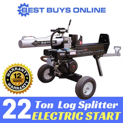 $1590.90 • Buy Log Splitter 22 Ton Black Diamond 6.5HP Electric Start