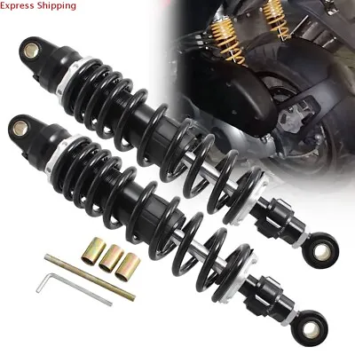 Universal Adjustment 330mm 13 Black Rear Air Shocks Damper Absorbers Suspension • $127.55