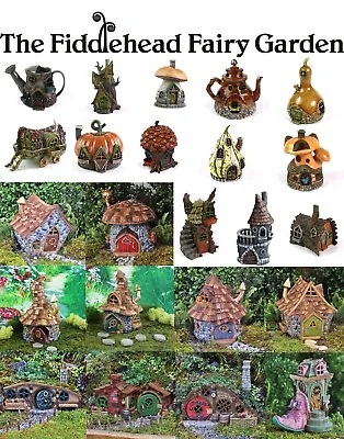 Fiddlehead Fairy Garden Houses Miniature Opening Doors Weatherproof Detailed • £22.49