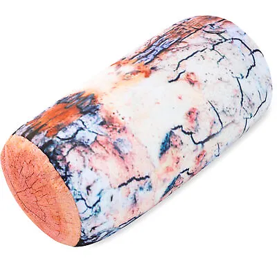 Microbead Bolster Neck Roll Pillow - Silky Feel Platanus Log • $19.95