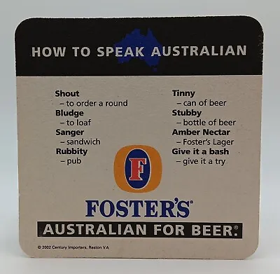 Vintage 2000 Foster Brewery Beer Coaster Southbank Australia-S446+ • $2