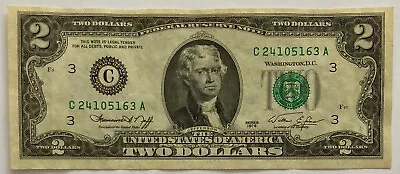 1976 $2 PHILADELPHIA WOW Two Dollar Bill Nice Note !   1976 !!  163 • $5.95