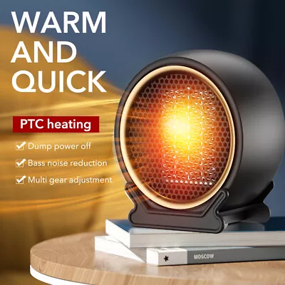 Portable Winter 1200W Mini Ceramic Electric Heater Home Office Space Heating Fan • $20.99