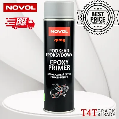 Spray EPOXY PRIMER P3 Grey Aerosol 0.5L + FREE Gift: 1x PPE Face Mask • £10.99