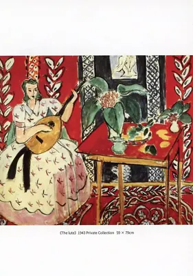 The Lute Henri Matisse (French 1869-1954) --POSTCARD • $3.99