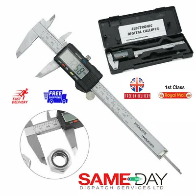 £15.98 • Buy 6 Inch Digital Vernier Caliper 150mm Stainless Steel Micrometer Electronic Tool