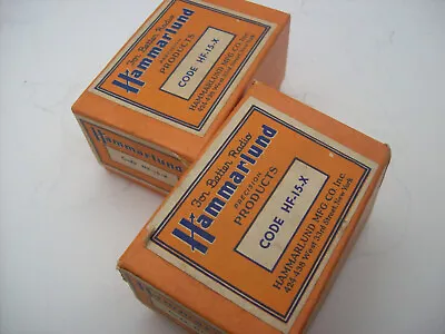 Vintage HAMMARLUND AIR VARIABLE CAPACITOR HF-15-X 1950's Boxed NOS • $12.85