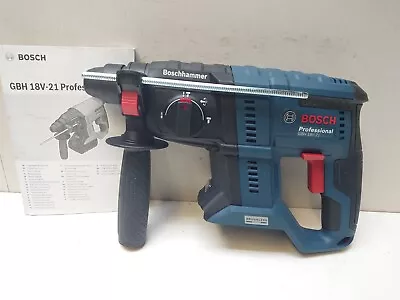 Bosch GBH 18V-21 Cordless 18V SDS Plus Brushless Rotary Hammer Drill • £133.99