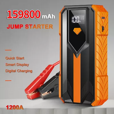 Car Jump Starters Booster 12V Auto Jumper Power Bank Battery Charger 159800mAh • $70.97