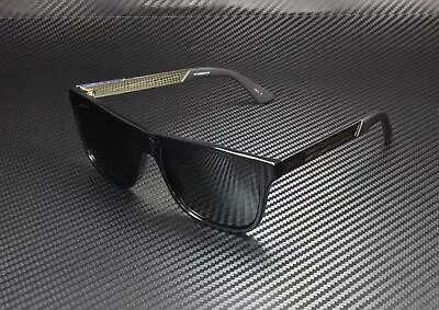 GUCCI GG0687S 002 Rectangular Square Black Shiny Black Grey 57m Men's Sunglasses • $236.98
