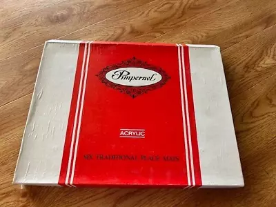 Vintage Pimpernel Large Placemats  Rosebud  X 6 • $45