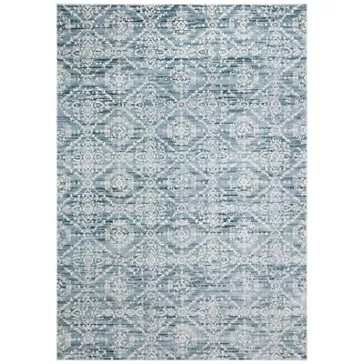 SAFAVIEH Martha Stewart Isabella MSR0953L Denim Blue/ Ivory Rug • $116.99