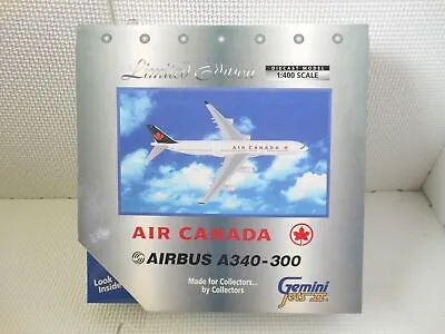 Gemini Jet Airplane Model Limited Edition Air Canada Airbus A340-300 1:400 Toy • $93.39