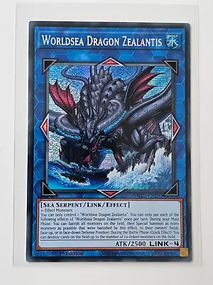 Yu-Gi-Oh! - Worldsea Dragon Zealantis - MP23-EN193 - Pris Secret Rare - 1st Ed • $4.55