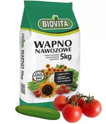 WAPNO  Nawozowe BIOVITA 5kg Lime Of Soils Agrecol Biopon • £15.99