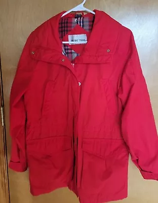 Pacific Trail Jacket Womens Size Medium Red Winter Zip Up • $24.99