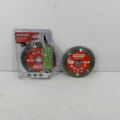 DIABLO 4-1/2 In. Turbo Diamond Masonry CutOff Blade-115mm- DDD045TUR101C Lot Of2 • $20