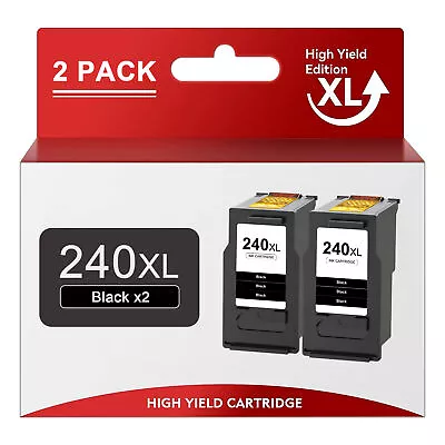 2X PG-240XXL PG PG 240XL PG 240 Extra High Capacity Black For Canon PIXMA MG2120 • $34.85