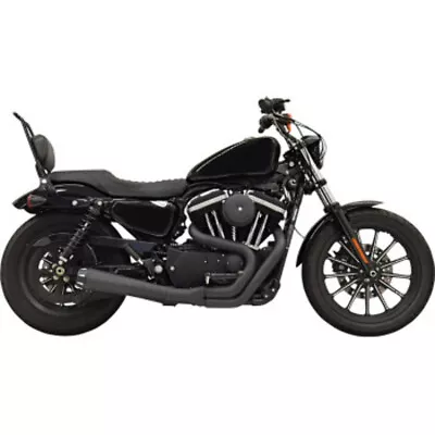 Black Bassani 2 Into 1 Road Rage II Exhaust Pipe System Harley Sportster XL 04+ • $879.95