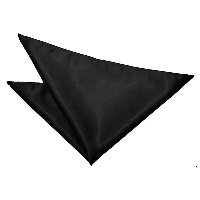 Black Handkerchief Hanky Plain Solid Patterned Floral Polka Stripe Tartan By DQT • £3.99