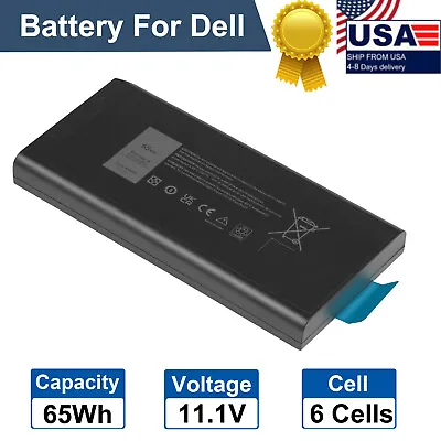 Replace 4XKN5 Battery For Dell Latitude 5404 7404 E5404 E7404 XRJDF X8VWF 65Wh • $19.99